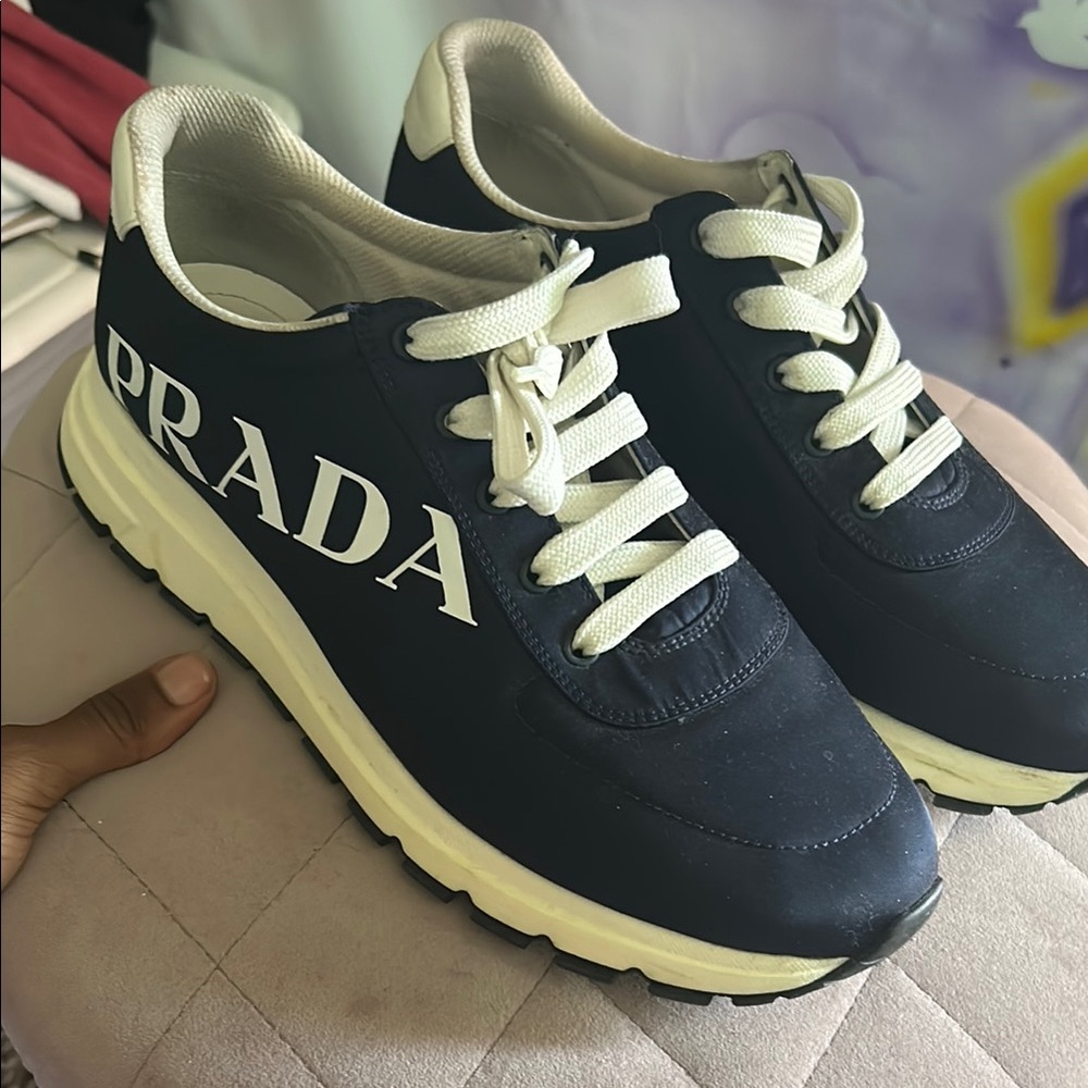 Prada Monochrome Athletic Sneakers